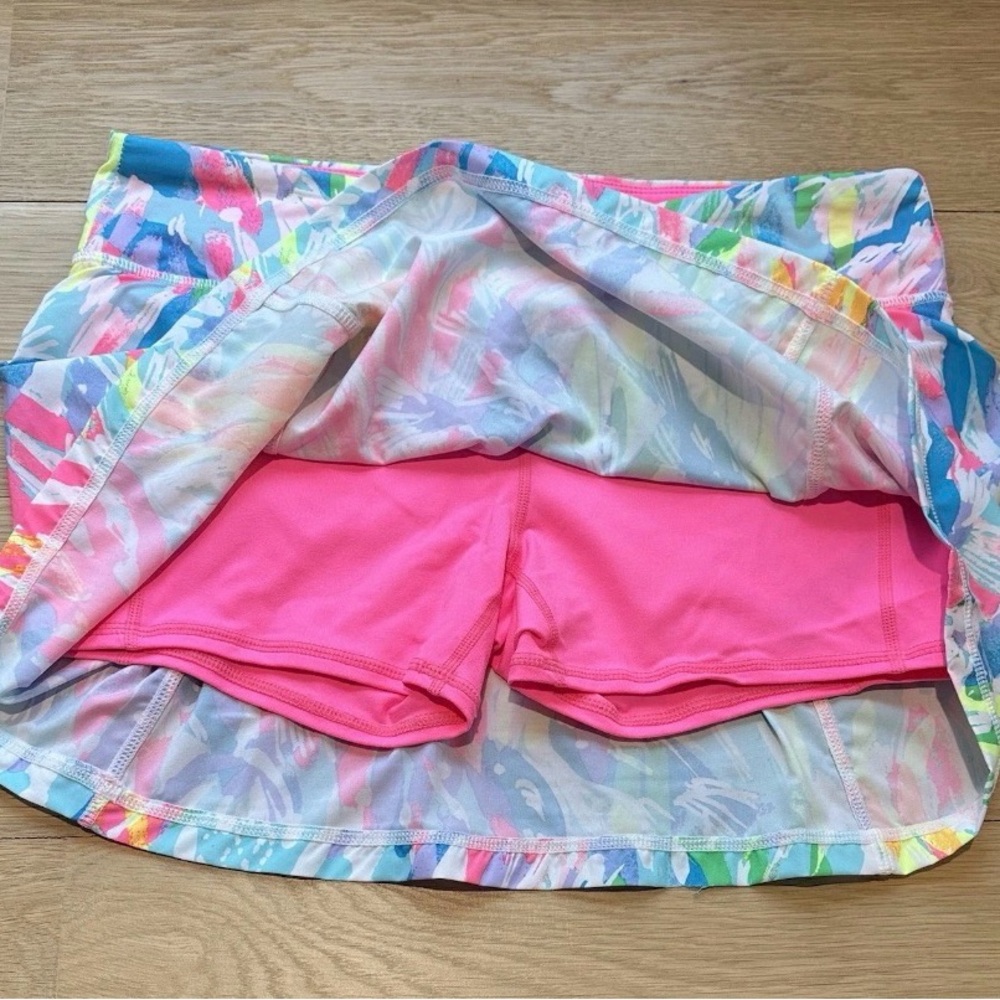 Lilly Pulitzer Luxletic Josephine Skort Sparkling Sands size S NWT - Picture 3 of 6